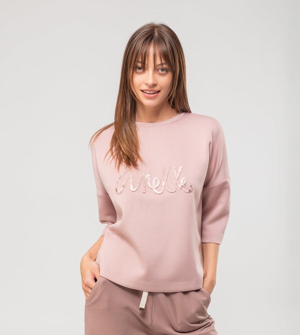 Anekke Beige Logo Sweatshirts | 5089-VCAGR